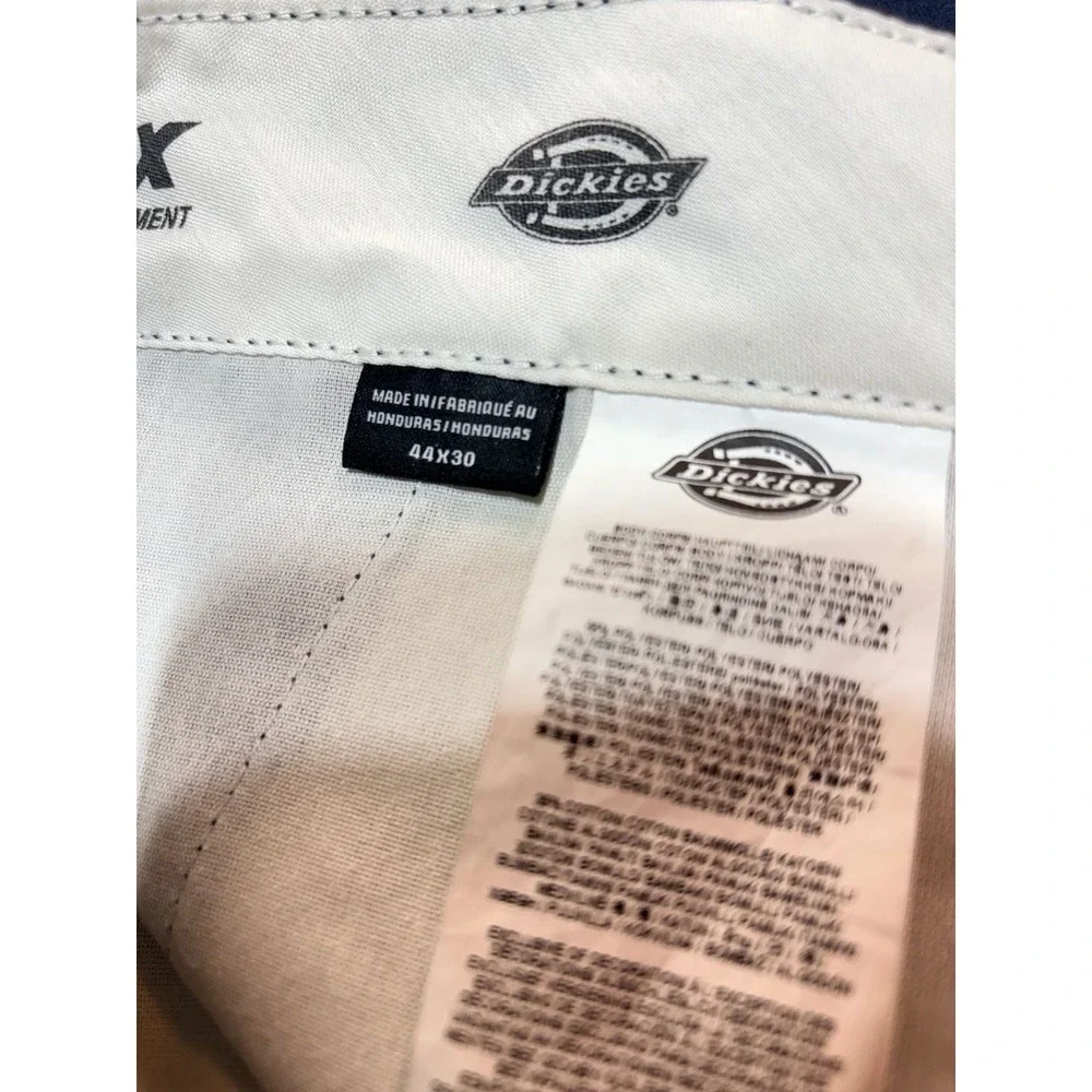 Dickies 874 Original Fit Flex Work Pants Navy Blue 44x30 Mens Straight Leg